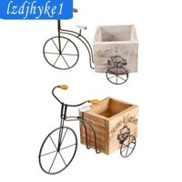 Chậu hoa xe đạp Chậu hoa Trang trí Chậu hoa bằng gỗ sáng tạo
