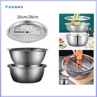 Chậu Inox Đa Năng Fonowx Có Gọt Rau Nhà Bếp Cầm Tay Cho Khoai Tây Rau Củ Tỏi