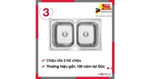 Chậu inox Häfele HS19-SSN2R90