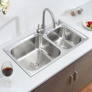Chậu Inox SUS304 2 hố Eurolife EL-C7843