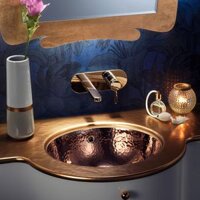 Chậu lavabo âm bàn Clarissa Hammered Copper - 0426HC