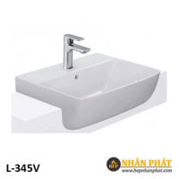 Chậu lavabo bán âm INAX L-345V