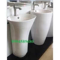 Chậu lavabo chân đứng MN-B521 men nano kháng khuẩn ,không bám bẩn , chống bám dính