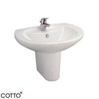 Chậu lavabo chân lửng COTTO C0107/C420