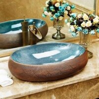 CHẬU LAVABO, CHẬU RỦA MẶT MEN NGỌC KL 8126