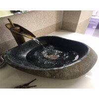 Chậu lavabo đá cuội tây bắc LC01-2