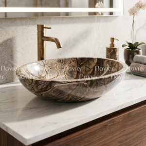 Chậu lavabo đá tự nhiên Eximtone BST72