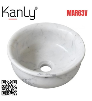 Chậu lavabo đá tự nhiên Kanly MAR63V