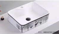 Chậu lavabo đặt dương bàn đá KRONEN model KR8002