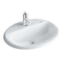 Chậu lavabo dương vành INAX L-2395VFC/BW1, L-2395VEC/BW1