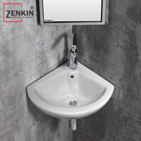 Chậu Lavabo góc treo tường Zenkin ZK7104
