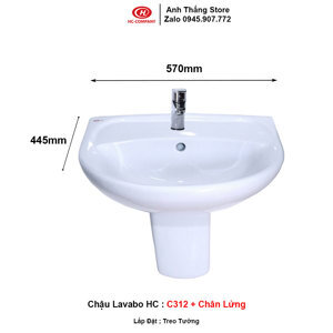 Chậu Lavabo Hảo Cảnh HC C312