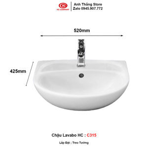 Chậu Lavabo Hảo Cảnh HC C315