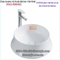 Chậu lavabo kiểu,tô sứ mỹ thuật đặt bàn Việt Nhật KAG-IM6482