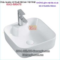 Chậu lavabo kiểu,tô sứ mỹ thuật đặt bàn Việt Nhật KAG-IM6476