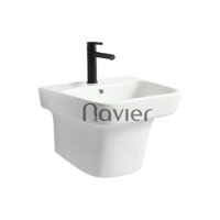 Chậu lavabo liền khối vuông treo tường Navier NV-421