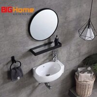 Chậu lavabo mini,kệ gương cao cấp giá rẻ,bồn rửa tay nhỏ,chậu treo- Gương nhỏ-Lavabo nhỏ