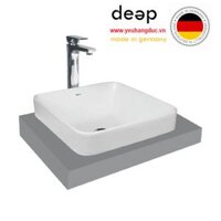 Chậu Lavabo sứ đặt bàn VIGLACERA CD20 màu trắng hình vuông DEEP27 www.yeuhangduc.vn sẵn sàng cho bạn