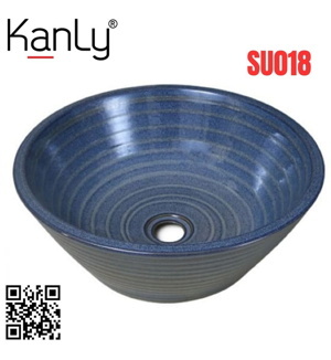 Chậu lavabo sứ mỹ thuật Kanly SU018