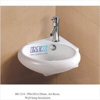 CHẬU LAVABO SỨ TREO TƯỜNG IMEX IM 1314