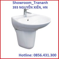 CHẬU LAVABO TOTO LT300C/LHT300CR TREO TƯỜNG, CHẬU RỬA MẶT TOTO CHÂN LỬNG.