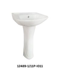 Chậu lavabo treo 1 lỗ và chân dài JOMOO 12489-1/11P-I011