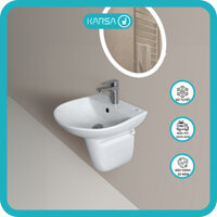 Chậu Lavabo Treo Trường KARSA L-288 + Chân Treo C-288