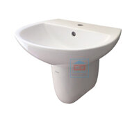 Chậu lavabo treo tường chân lửng Viglacera V36