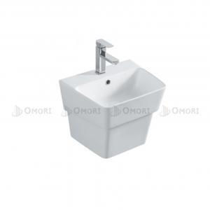 Chậu lavabo treo tường liền chân vuông KB-2802TTQ