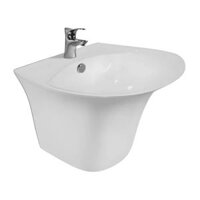 Chậu Lavabo Treo Tường Viglacera V63 Liền Khối