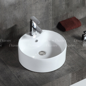 Chậu lavabo tròn đặt bàn Navier NV-401
