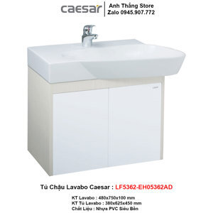 Chậu lavabo và tủ treo Caesar LF5362-EH05362AD