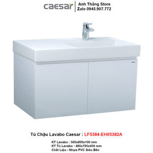 Chậu lavabo và tủ treo Caesar LF5384+EH05382A