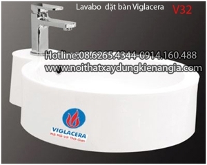 Chậu lavabo Viglacera V32