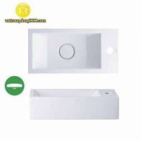 Chậu lavabo vuông treo tường Caesar LF5239S