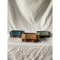 Chậu men sứ cao cấp kiểu dáng độc đáo thích hợp trồng tiểu cảnh, cây nhỏ xinh để bàn làm việc