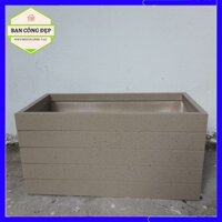 Chậu nhựa composite, chậu composite kích thước 50x25x25 trồng cây ban công nuôi cá siêu nhẹ, siêu bền