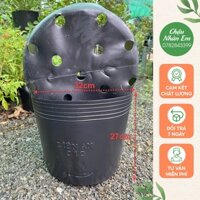Chậu nhựa đen mềm Liên An trồng cây bền, đẹp 12000g C12 100 chiếc - 100c12