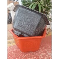 Chậu nhựa lục giác giả đá FAC680 ( phủ bì 74cm x cao 40cm) - Chậu nhựa trồng cây