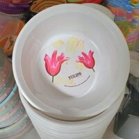Chậu nhựa trắng tròn 10lit - 40cm