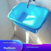 Chậu rửa bằng nhựa treo tường không đục lỗ Phòng tắm ban công có nước Chống nước Căn hộ nhỏ Chậu rửa đơn giản