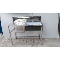 chậu rửa bát 1 hố có bàn bếp inox