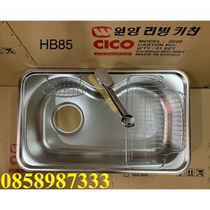 Chậu rửa bát 1 hố Hàn Quốc CICO HB85 (850x510mm)