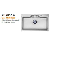 Chậu rửa bát 1 hố Hàn Quốc Vorel VR 7847G  ( 780 x 470 )
