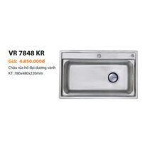 Chậu rửa bát 1 hố Hàn Quốc Vorel VR 7848 KR ( 780 x 480 )