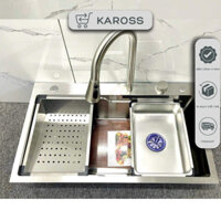 Chậu rửa bát 1 hố inox 304 kích thước 75x46cm