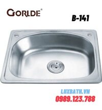 Chậu rửa bát 1 hố Inox 304 Gorlde B-141 (62x48cm)