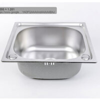 Chậu rửa bát 1 hố Inox nhỏ gọn Chậu rửa chén tiện dụng tặng kèm xi phông