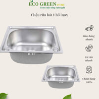 Chậu rửa bát 1 hố Inox  nhỏ gọn Chậu rửa chén tiện dụng tặng kèm xi phông