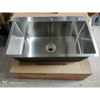 Chậu rửa bát 1 hố to inox đúc bồn rửa chén 1 hộc , chậu rửa chén kích thước 72x45cm
